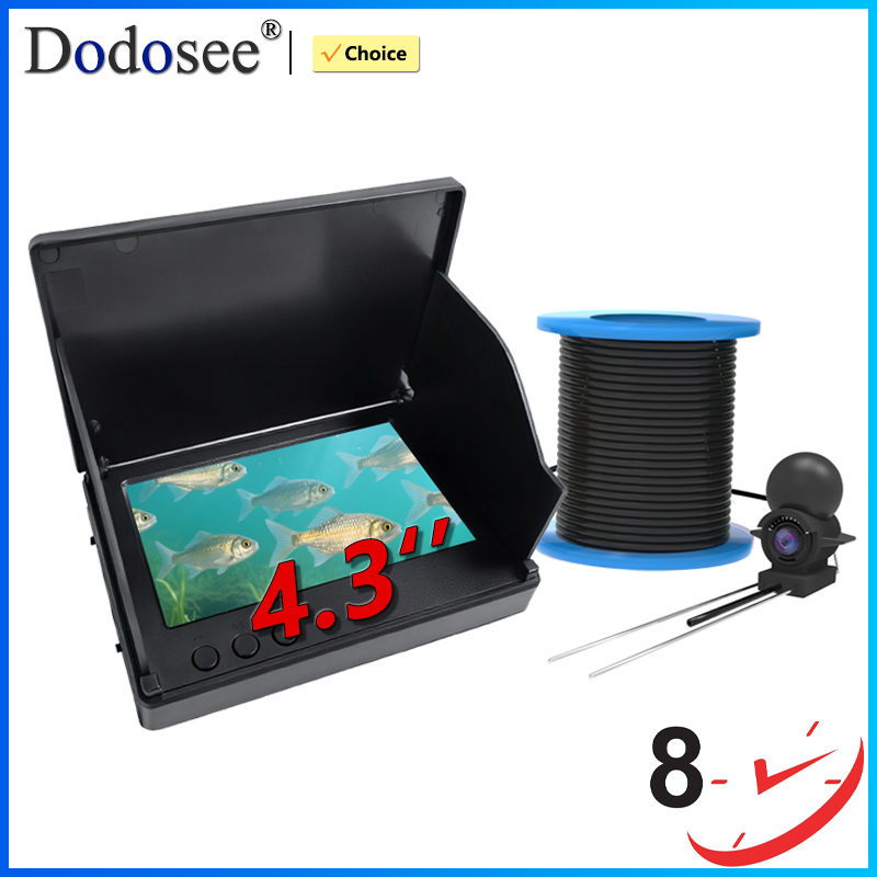 Fishing Depth Finder - โดโดซี 220 ° กล้องตกปลาใต้น้ำแบบมือถือ 1080P หน้าจอ