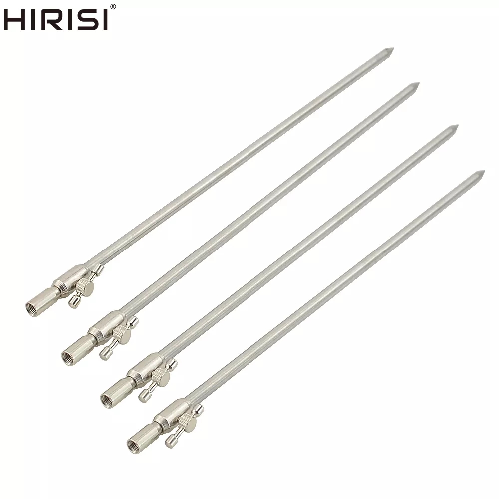 Bite Alarm - ชุดคันเบ็ดตกปลาคาร์พ 4 ชิ้น ยี่ห้อ Hirisi พร้อมขาตั้งคันเบ็ด
