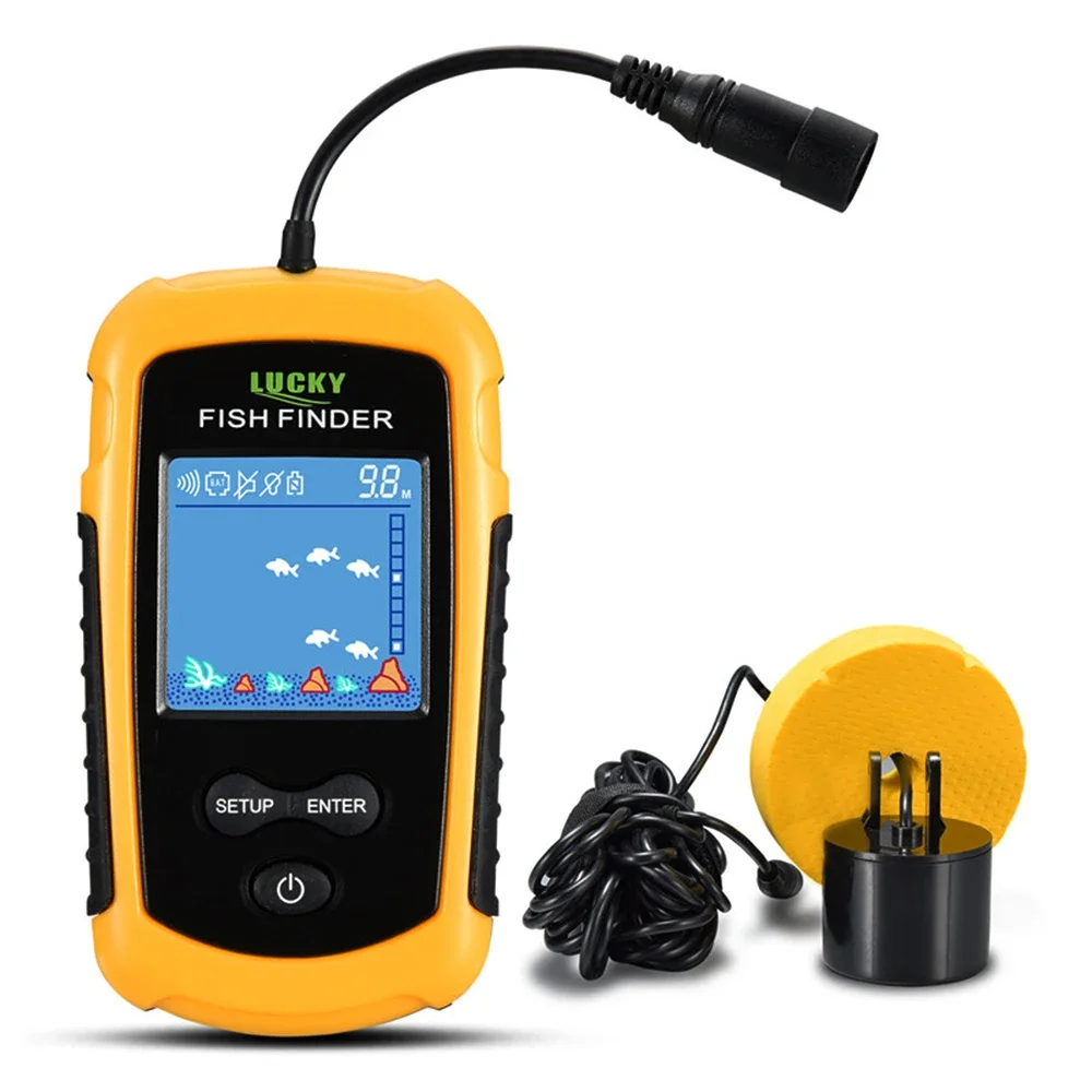 Fishing Depth Finder - Lucky หน้าจอสี LCD แบบพกพา Fish Finder