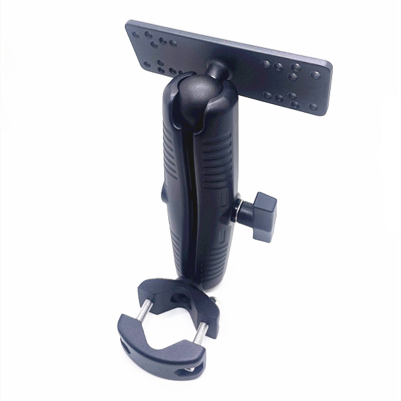 Fish Finder Mount - 1.5 นิ้วลูกยางฐานแรงบิดท่อ Clamp พร้อมซ็อกเก็ตคู่แขน Fish Finder