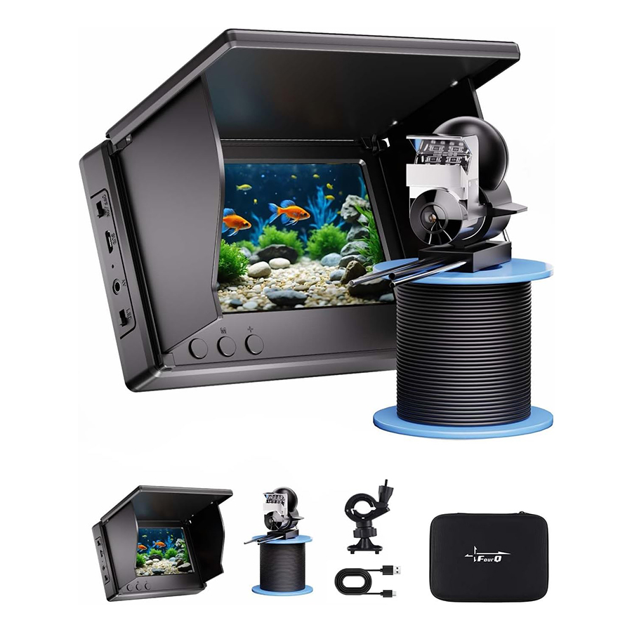 Fishing Depth Finder - เครื่องหาปลาแบบพกพา FOURQ หน้าจอ LCD 4.3 นิ้ว
