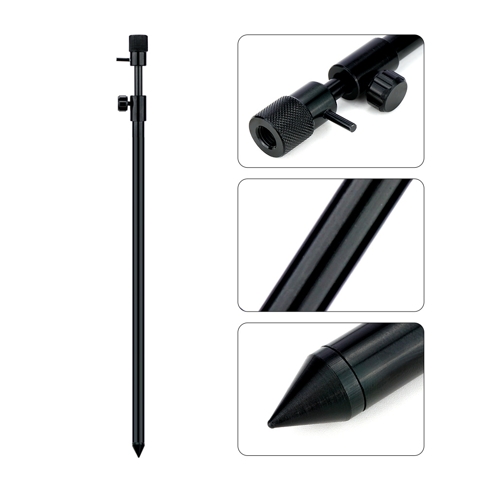 Bite Alarm - แท่นวางคันเบ็ดอลูมิเนียม Hirisi สำหรับตกปลาคาร์ป ขนาด 25-40 ซม.