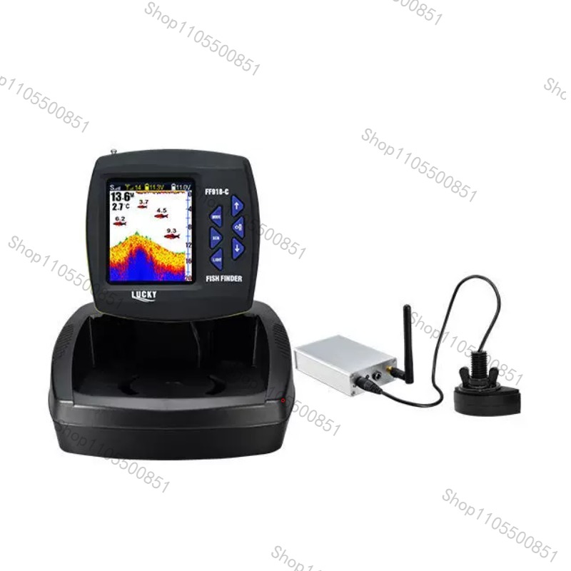 Fishing Depth Finder - เรือตกปลาบังคับวิทยุ FF918-CWL พร้อมเครื่องหาปลา จอ LCD 3.5