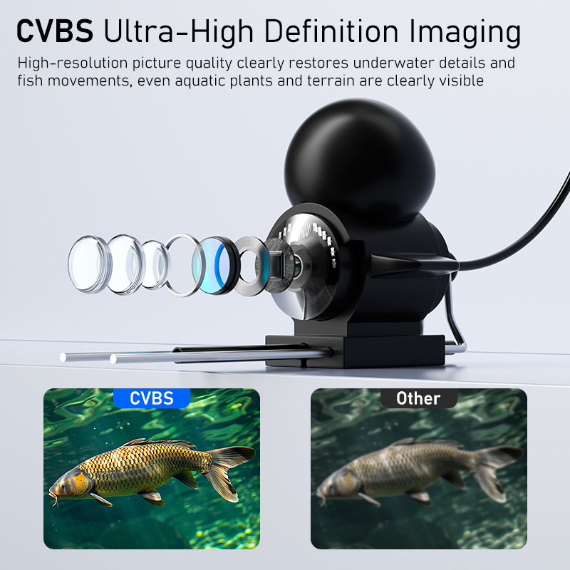 เครื่องหาปลาแบบพกพา LCD ขนาด 4 - Fishing Depth Finder บทวิจารณ์และราคา