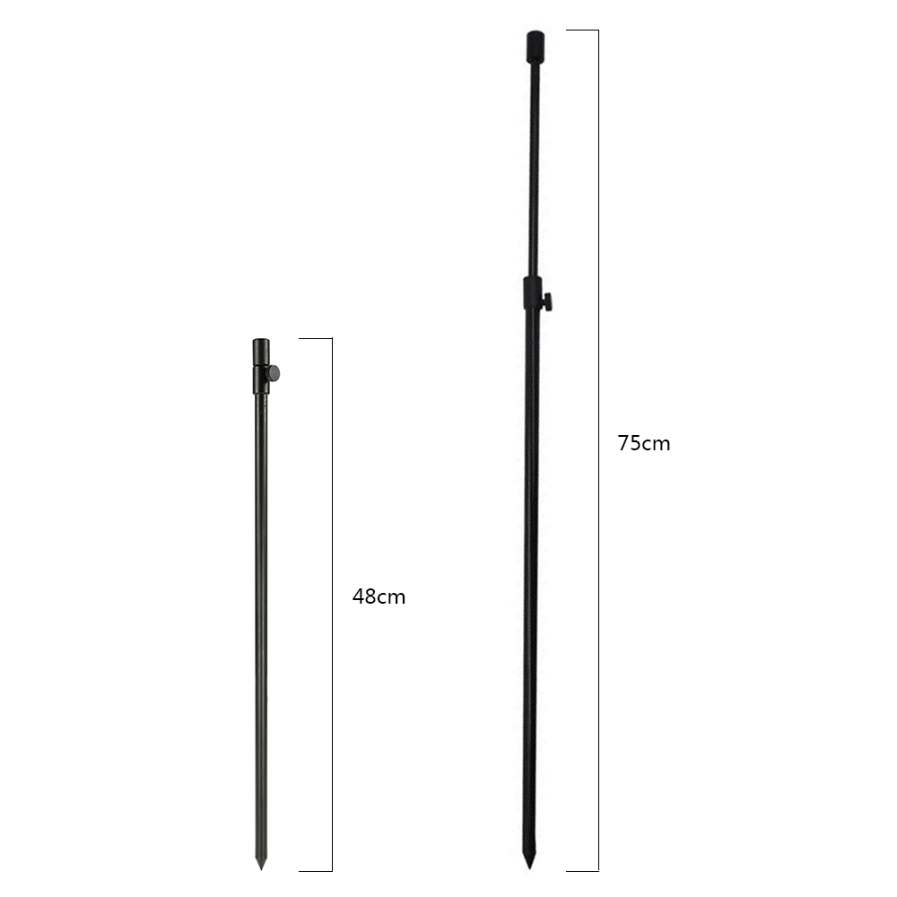 48-75 ซม.ขยายอลูมิเนียมตกปลา B - Bite Alarm บทวิจารณ์และราคา
