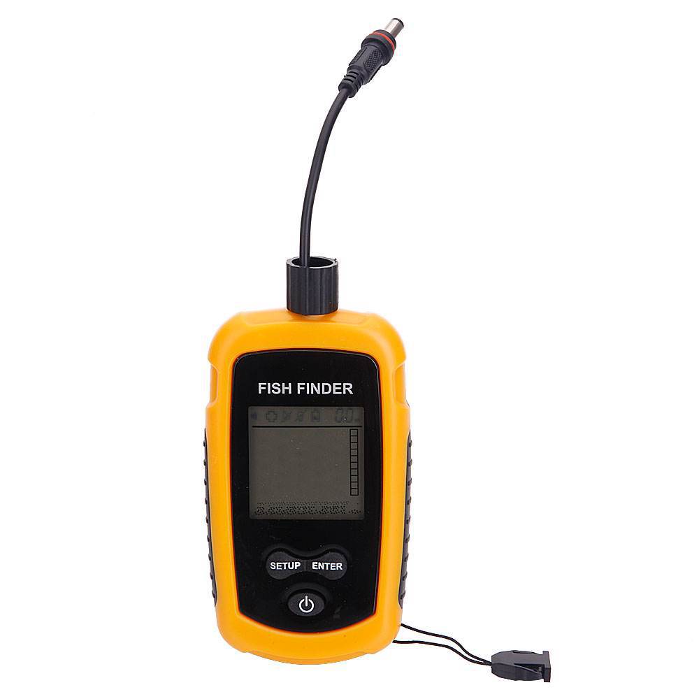 เครื่องตรวจจับปลาแบบพกพา 100 เ - Fishing Depth Finder บทวิจารณ์และราคา