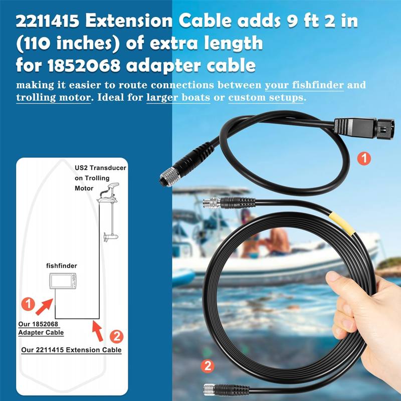 1852068 MKR-US2-8 สายอะแดปเตอร - Fish Finder Cable บทวิจารณ์และราคา