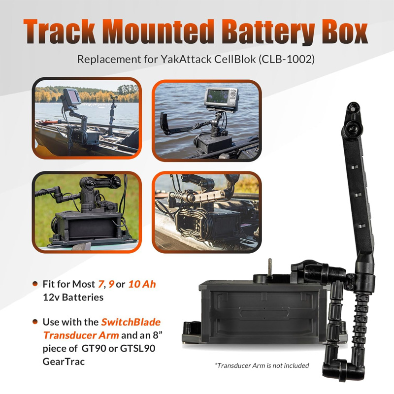 ติดตามกล่องแบตเตอรี่สําหรับ Fi - Fish Finder Mount บทวิจารณ์และราคา