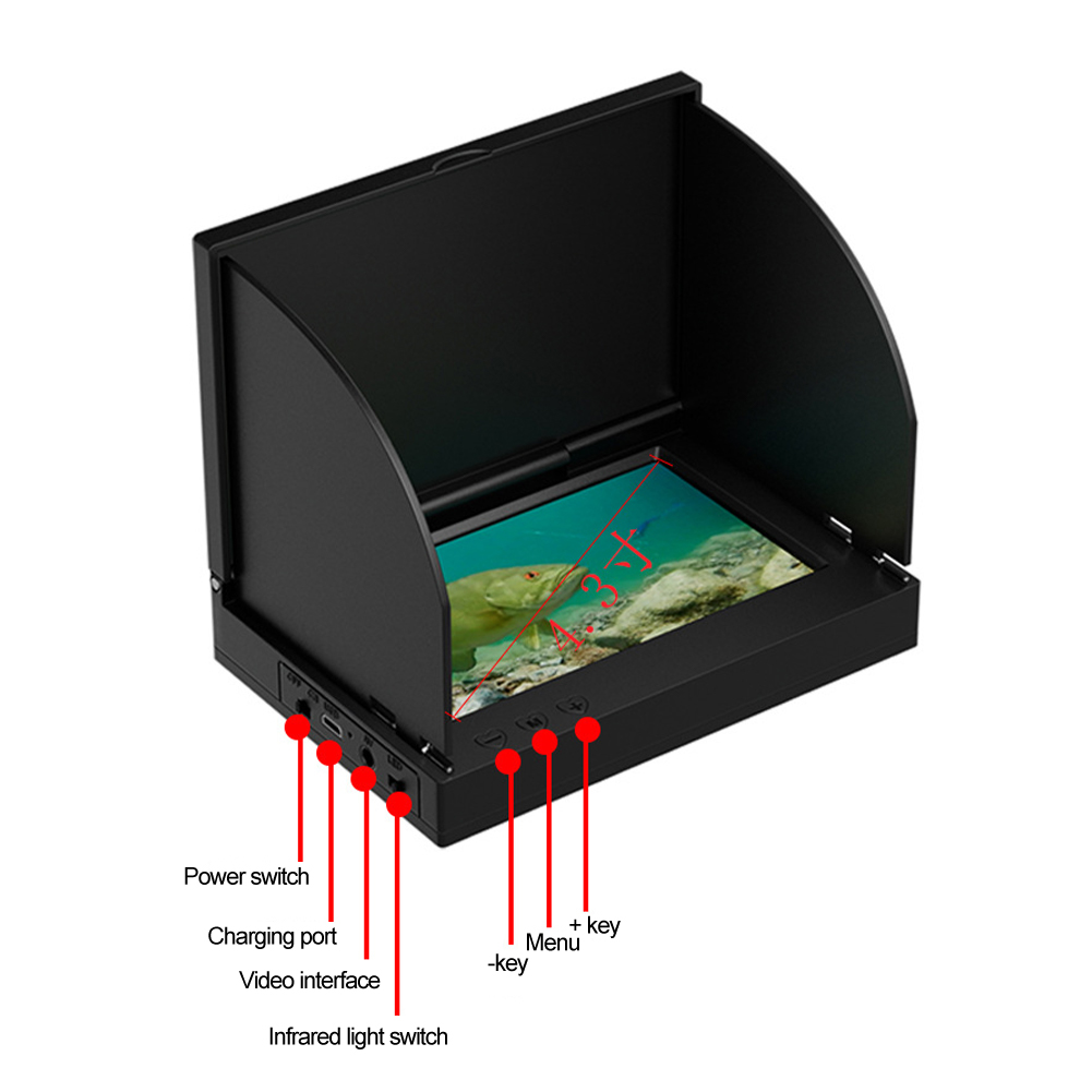 เครื่องหาปลาหน้าจอ HD ขนาด 4.3 - Fishing Depth Finder บทวิจารณ์และราคา