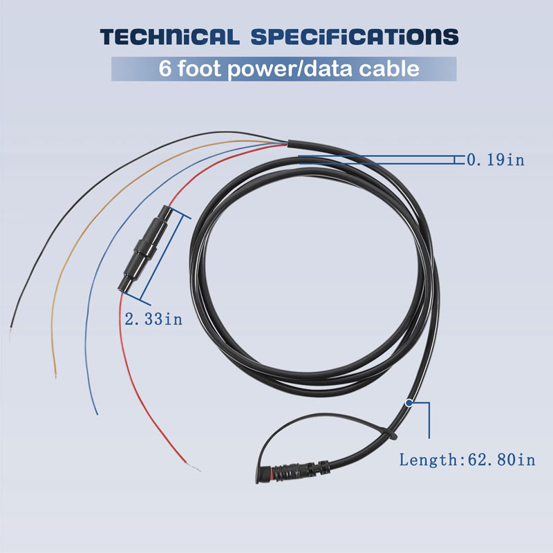 010-12199-04 Power/สายเคเบิลข้ - Fish Finder Cable บทวิจารณ์และราคา