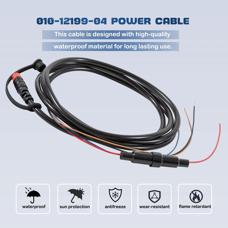 010-12199-04 Power/สายเคเบิลข้ - Fish Finder Cable บทวิจารณ์และราคา