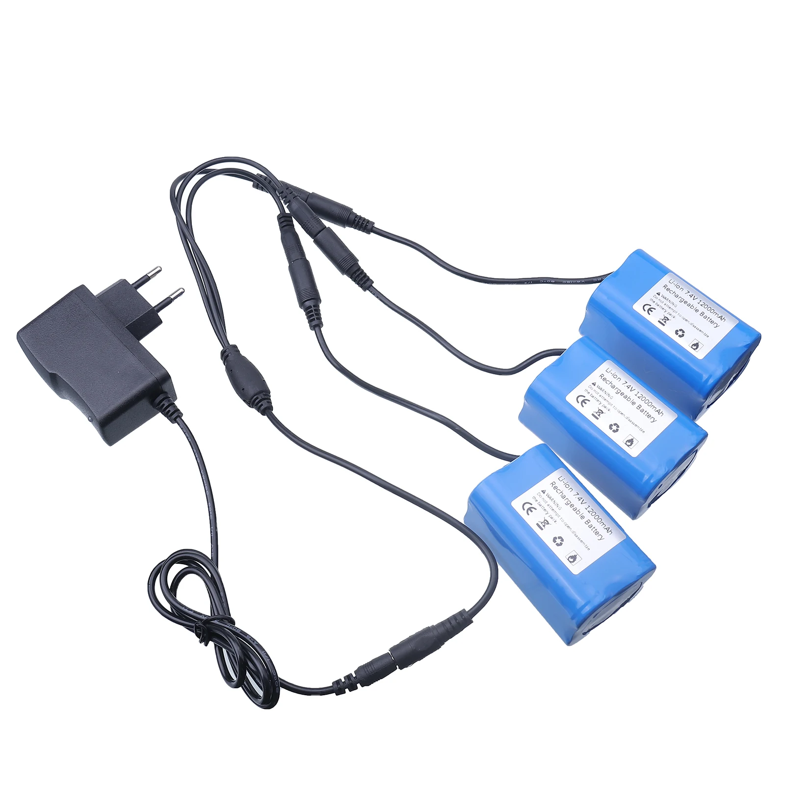7.4V 12000mAh แบตเตอรี่พร้อมเค - Fish Finder Charger บทวิจารณ์และราคา